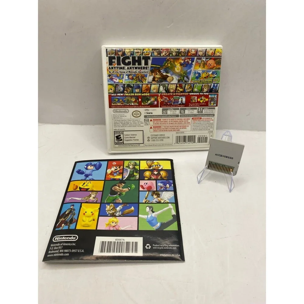 Nintendo Super Smash Bros. Nintendo 3DS Game Manual Included CIB SSB